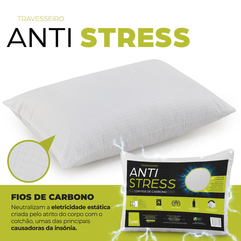 Travesseiro Lynel Anti Stress com fios de carbono