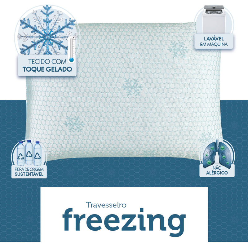 Travesseiro Lynel Freezing com tecido de toque gelado