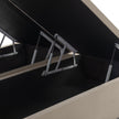 Detalhe dos pistões de abertura do box baú Gold Bortelli