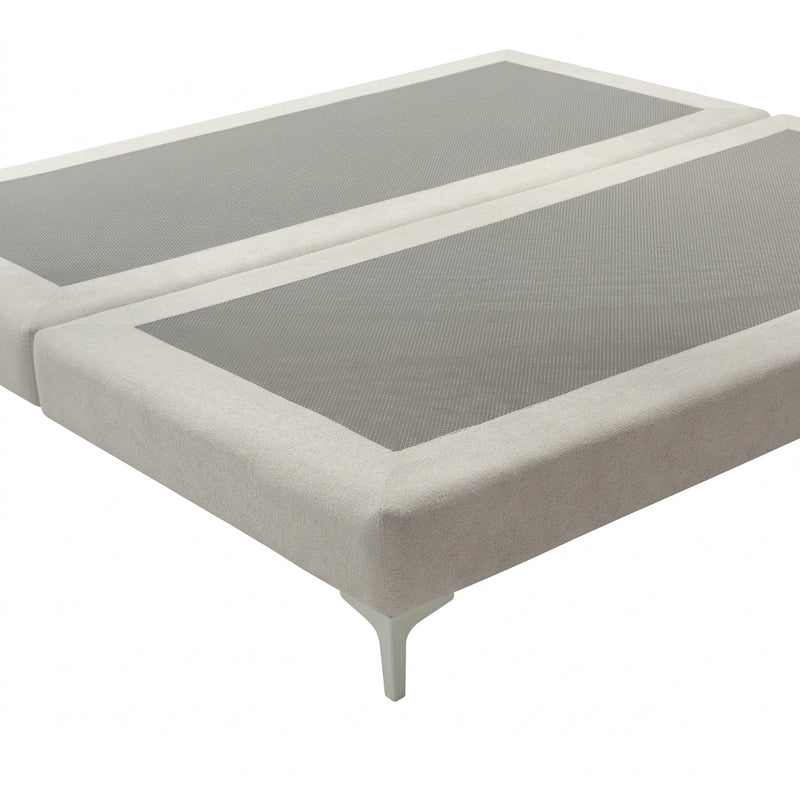 Detalhe da cama estofada Soul