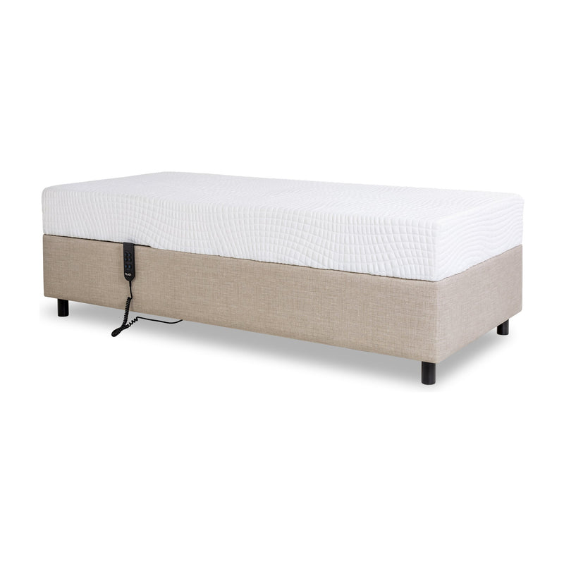 Cama articulada Pilati Empire solteiro bege fechada
