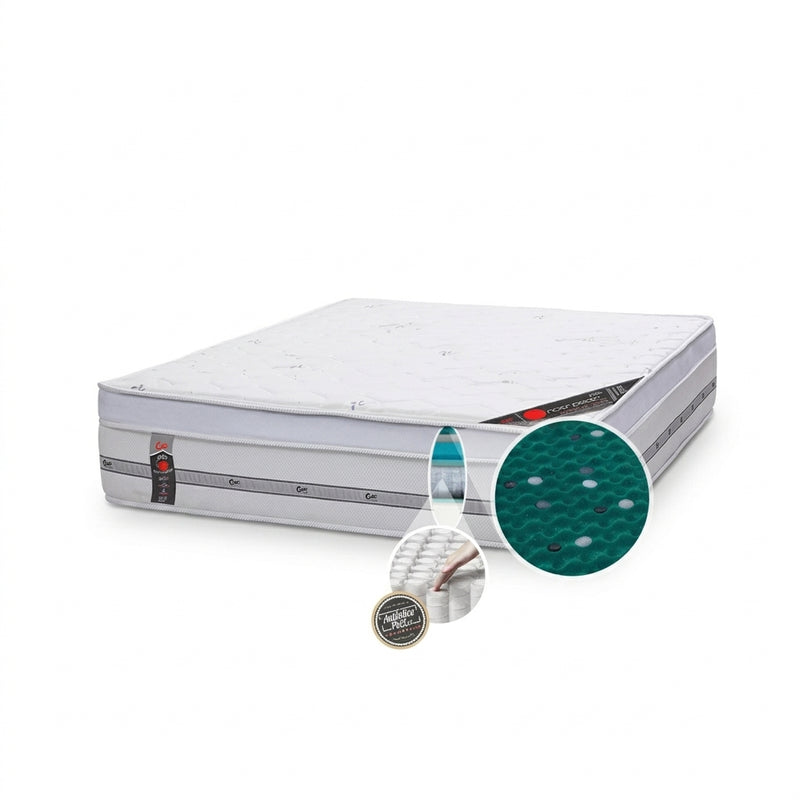 Detalhe do colchão Castor Gold Star Niponpedic Pocket
