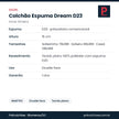 Ficha técnica do colchão Gazin Espuma Dream D23