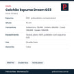 Ficha técnica do colchão Gazin Espuma Dream D33