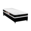 Conjunto Castor Black & White D45 com cama box solteiro preta