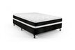 Conjunto cama box e colchão Castor Black & White Air D45 Double Face