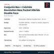 Ficha técnica do conjunto box e colchão Castor Revolution New Pocket Híbrido Double Face