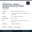 Ficha técnica do conjunto box e colchão Castor Revolution New Pocket Híbrido One Face