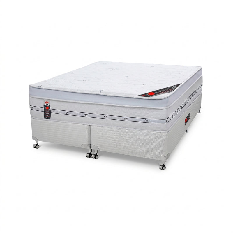 Conjunto cama box e colchão Castor Gold Star Niponpedic Pocket
