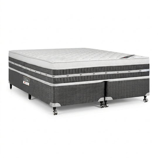 Conjunto cama box e colchão Castor Premium Gel Pocket One Face