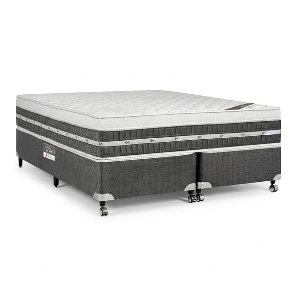 Conjunto cama box e colchão Castor Premium Gel Pocket One Face