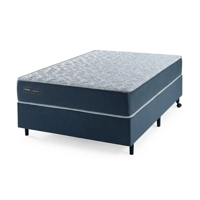 Conjunto cama box e colchão Palemax Manchester, versão casal