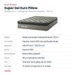 Ficha técnica do colchão Maxispuma Super Gel Euro Pillow