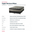 Ficha técnica do conjunto box e colchão Maxispuma Super Gel Euro Pillow