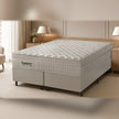 Conjunto Maxispuma Sonare com box bege ambientado em quarto