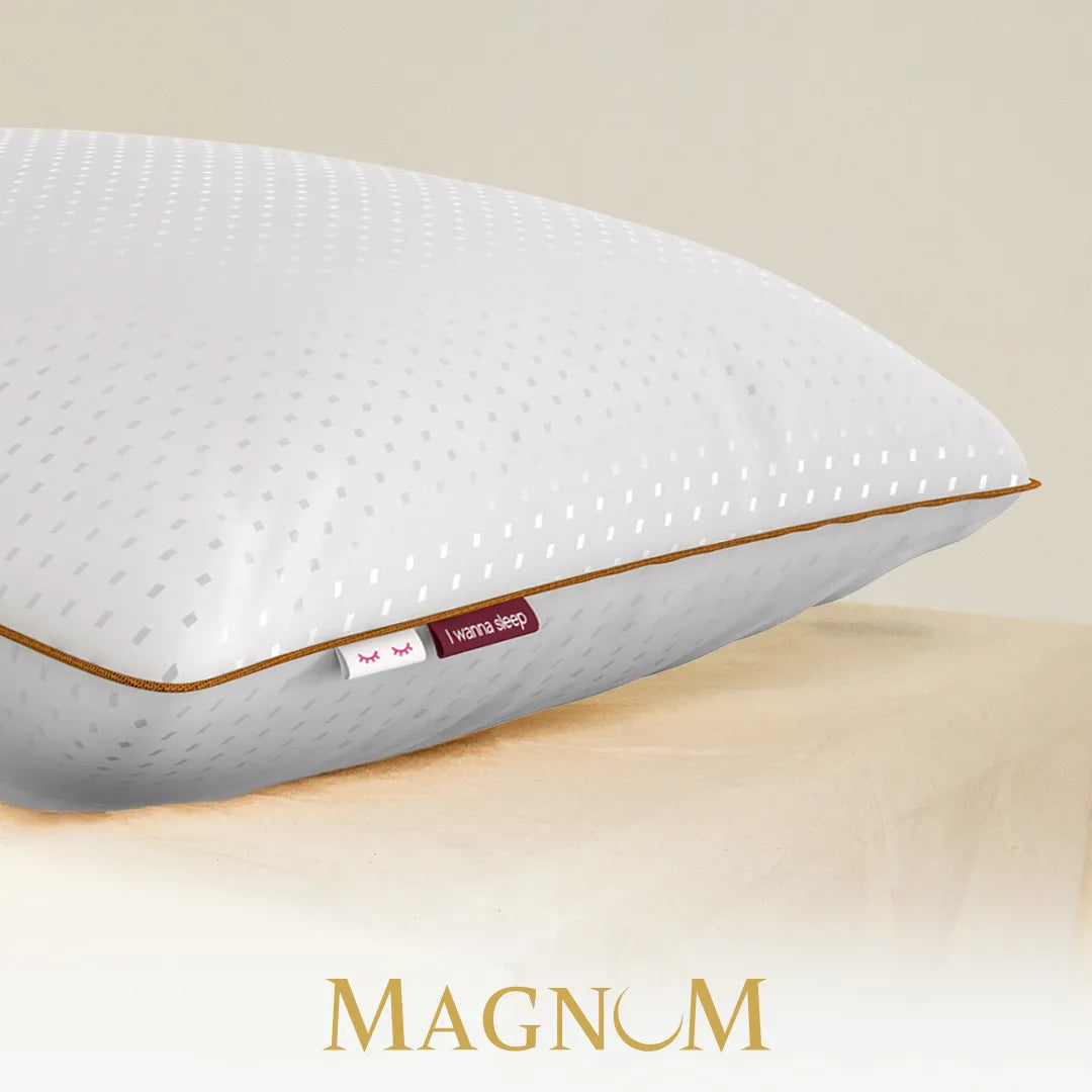 Travesseiro IWS Magnum Pluma AirFiber em fundo branco