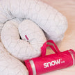 Travesseiro de corpo IWS Snow Body com a embalagem